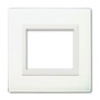 Placca Ave Sistema 44 "Vera 44" Vetro 3 moduli Bianco 44PV3BL