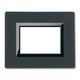 Placca Ave Sistema 44 "Vera 44" Legno 3 moduli Wenge 44PL3WG