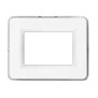 Placca AVE Personal Bianco lucido Ral 9010 3 moduli 44P03B