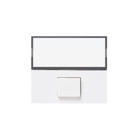 Pulsante Ave Banquise 45B88 con targhetta portanome illuminabile