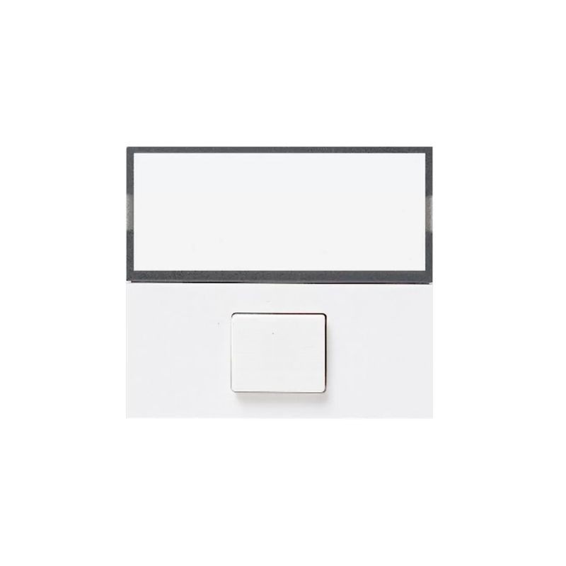 Pulsante Ave Banquise 45B88 con targhetta portanome illuminabile