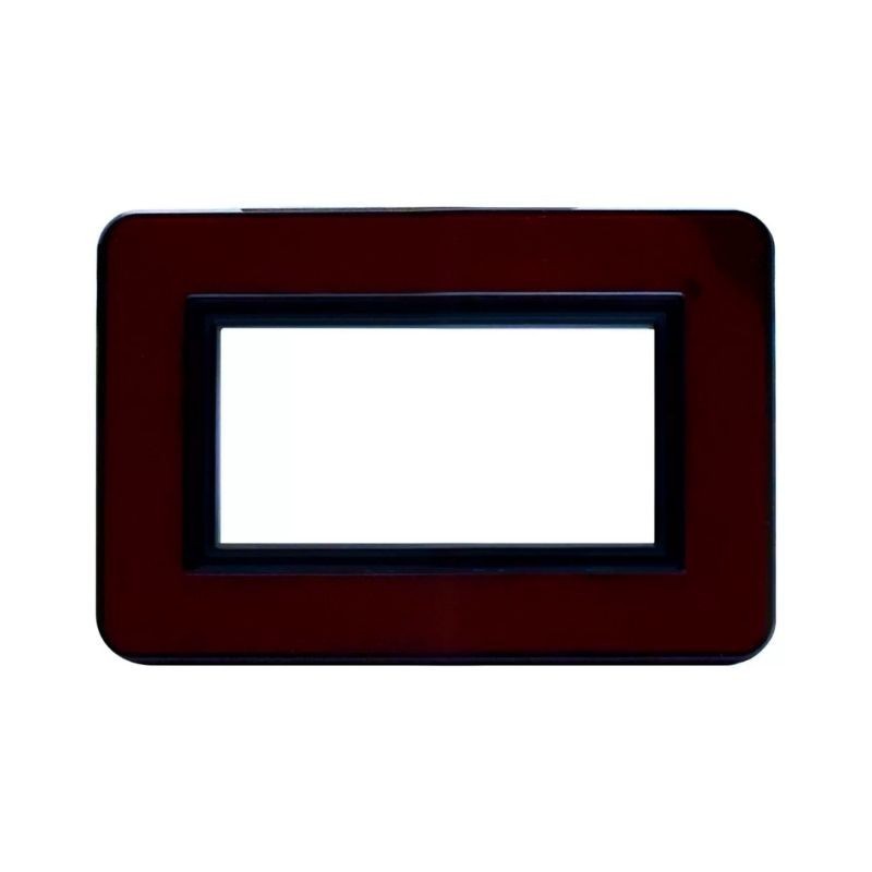 Placca AVE Personal Rosso Pompei lucido 4 moduli 44P04RPL
