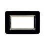 Placca AVE Personal Nero assoluto lucido 4 moduli 44P04NAL
