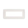 Placca AVE Personal Bianco lucido Ral 9010 7 moduli 44P07B