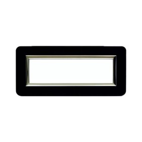 Placca AVE Personal Nero assoluto 7 moduli 44P07NAL