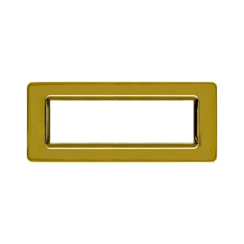 Placca Ave 44PY07OT - Tecnopolimero 44 - 7 moduli Ottone lucido