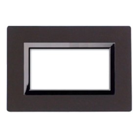 Placca Ave Sistema 44 "Vera 44" Legno 4 moduli Wenge' 44PL4WG