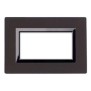 Placca Ave Sistema 44 "Vera 44" Legno 4 moduli Wenge' 44PL4WG