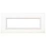 Placca Ave Sistema 44 "Vera 44" Vetro 7 moduli Bianca 44PV7BL