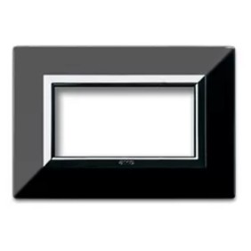 Placca AVE "Zama 44" Nero Assoluto Lucido 4 moduli 44P94NAL