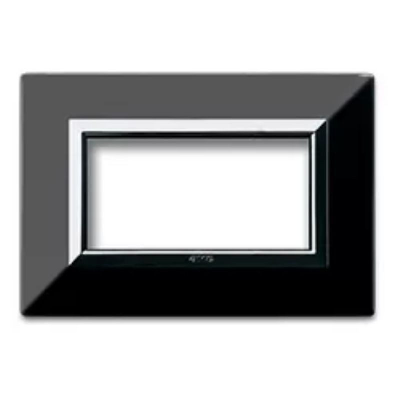 Placca AVE "Zama 44" Nero Assoluto Lucido 4 moduli 44P94NAL