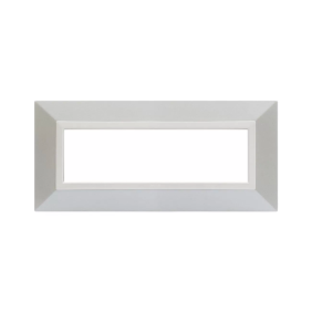 Placca AVE 44P97BMC "Zama 44" Bianco Micalizzato 7 moduli