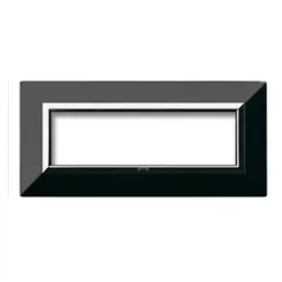 Placca AVE 44P97NAL "Zama 44" Nero Assoluto 7 moduli