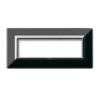 Placca AVE 44P97NAL "Zama 44" Nero Assoluto 7 moduli