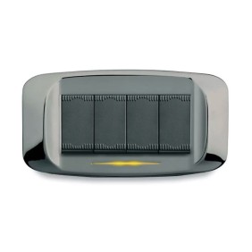 Placca AVE Nichel 4 moduli Banquise 45 45PB94NC