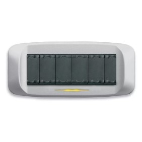 Placca AVE Bianco Banquise 6 moduli Banquise 45 45PB96BB