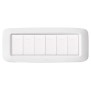 Placca AVE Bianco Banquise (RAL 9016) 6 moduli Yes 45 45PY06BB