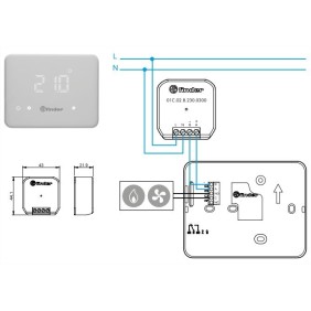 Alimentatore per termostato Bliss 1C.91 Finder 01C0282300300