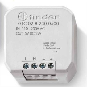 Alimentatore 5v per termostato Bliss 1C.91 Finder 01C0282300500