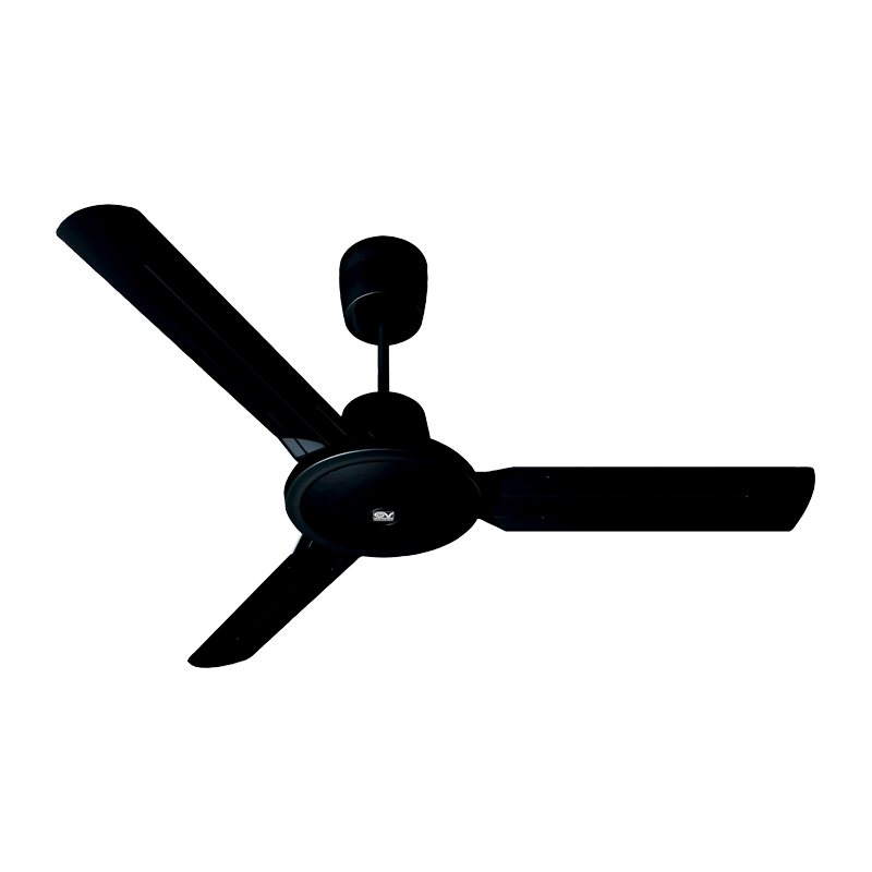 Ventilatore a Soffitto con Pale diametro 1200mm Nordik Evolution Nero Vortice 0000061756