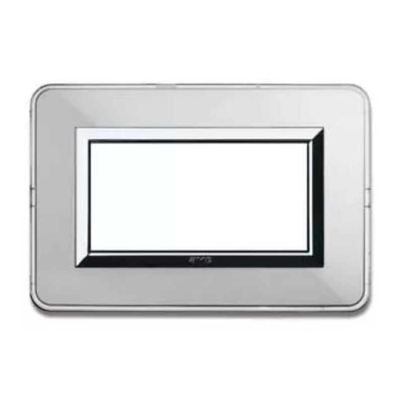 Placca AVE Personal Alluminio Naturale 4 moduli  44P04ALS