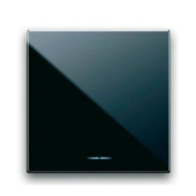 Deviatore 1P 16AX  tasto largo illuminabile 2 moduli ave life 442002/2