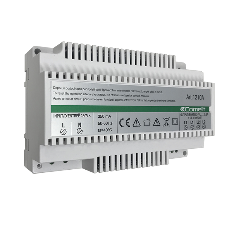 Kit base impianto Audio espandibile Ultra Simplebus2 Comelit UT9000A alimentatore