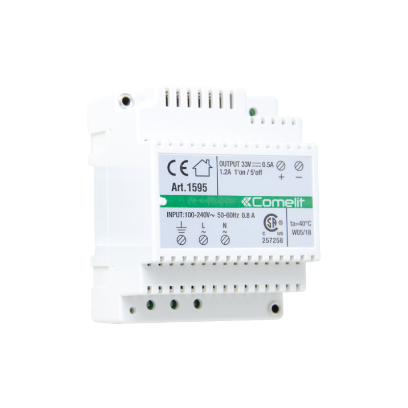 Kit base impianto Audio/Video Ultra Simplebus1 Comelit UT8000 alimentatore