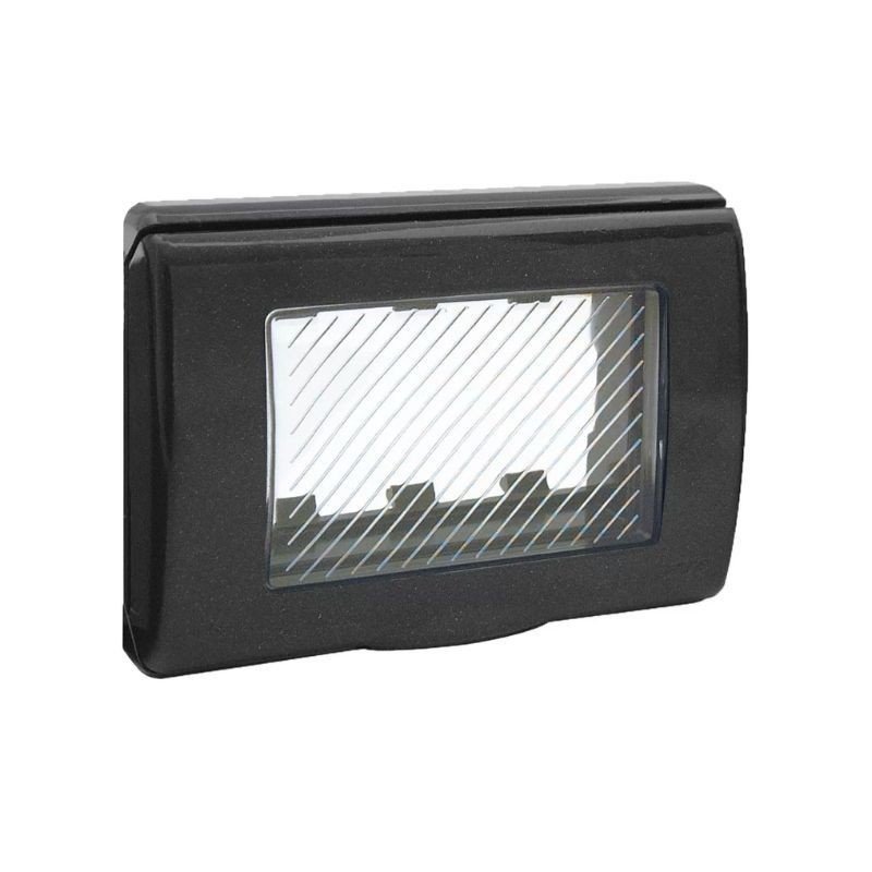 Placca Stagna 3 Moduli con sportello Ave Sistema 45 45SP43GM