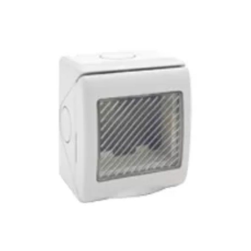 Contenitore  stagno autoportante Ave RAL 7035 IP55 Sistema 45 2 Moduli 45ST02