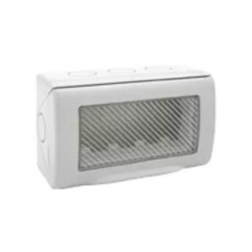 Contenitore stagno autoportante Ave RAL 7035 IP55 Sistema 45 4 moduli 45ST04