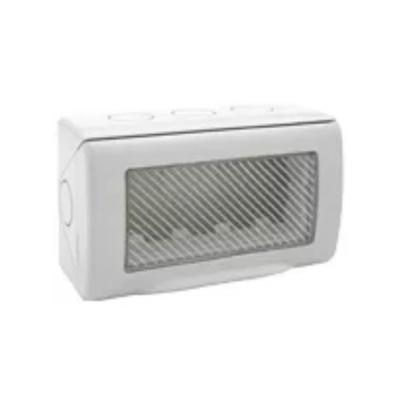 Contenitore stagno autoportante Ave RAL 7035 IP55 Sistema 45 4 moduli 45ST04