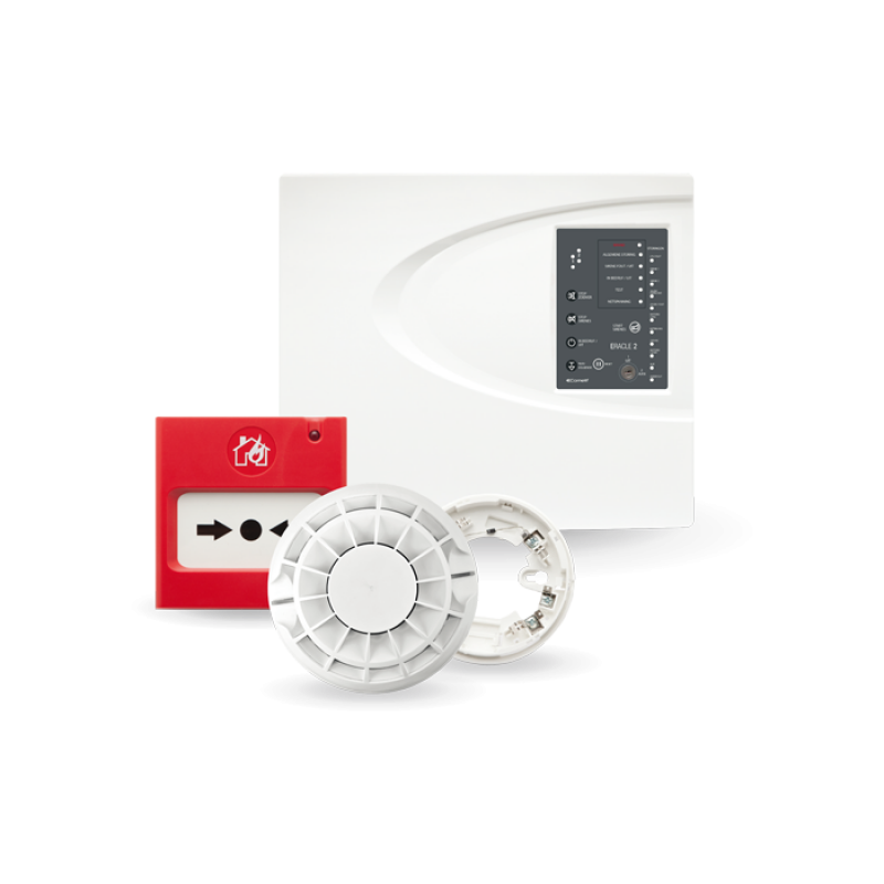 Kit antincendio con centrale convenzionale 4 zone Comelit 43KIT104