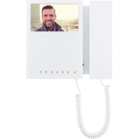 Monitor da parete mini bianco con 8 pulsanti Comelit 6701W8