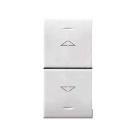 Commutatore a pulsante Ave Domus Bipolare 10A 1 modulo 441054