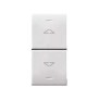 Commutatore a pulsante Ave Domus Bipolare 10A 1 modulo 441054