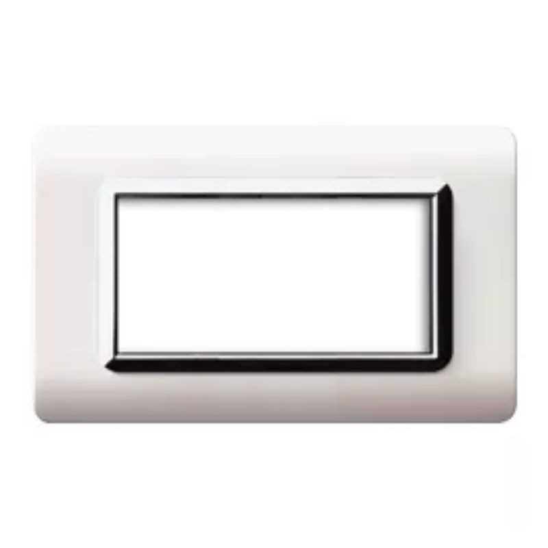 Placca AVE 44PY04BLC "Tecnopolimero Sistema 44" 4 moduli bianco