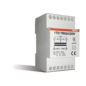 Trasformatore 24VA 12-12-24V per campanelli Perry 1TDTR024/DDV