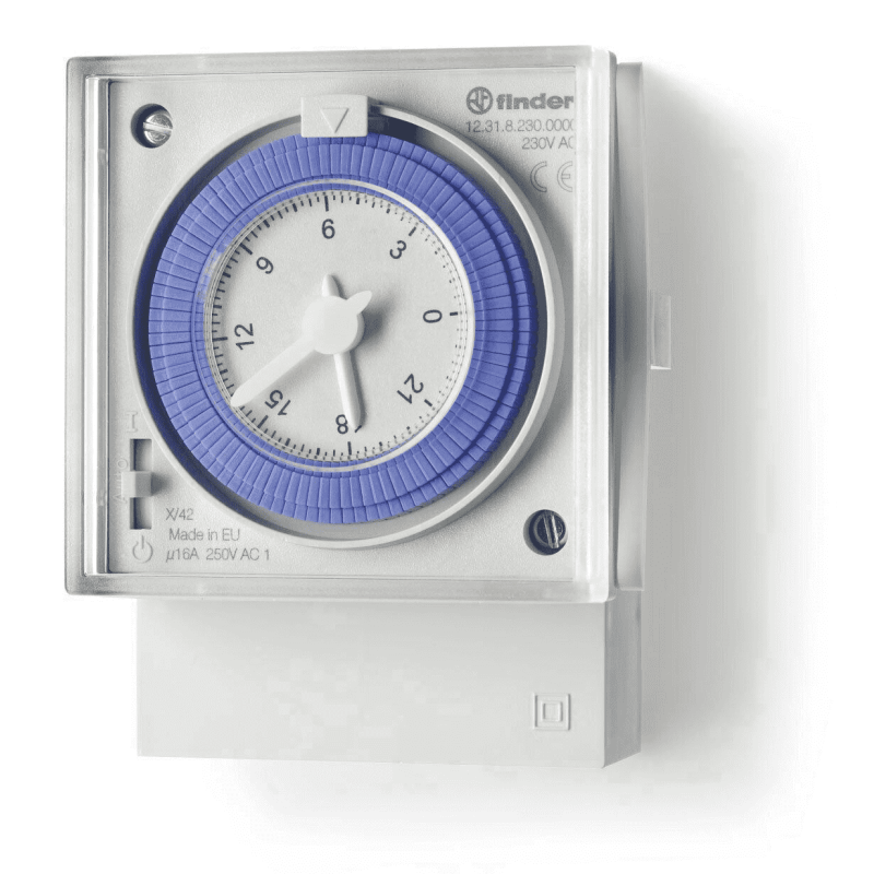 OROLOGIO TIMER GIORNALIERO DA PARETE MECCANICO FINDER 12318230