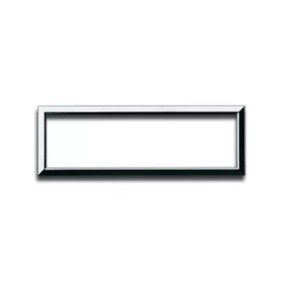 Cornicetta di ricambio 7 Moduli Cromo Lucido per placche Personal e Zama Sistema 44 AVE