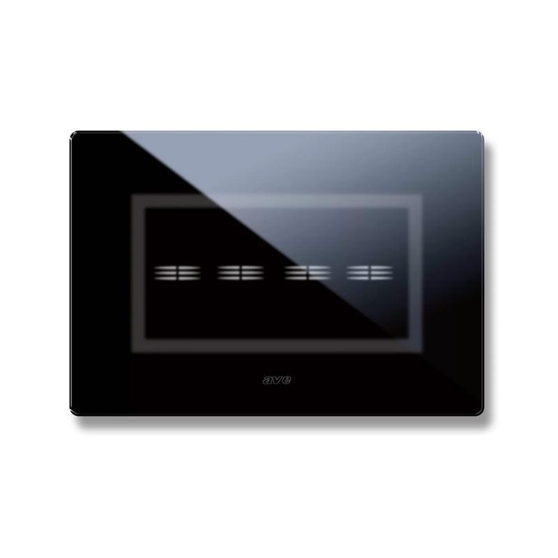 Placca in vetro Ave Touch 44PVTC4NAL nero assoluto lucido a 4 comandi