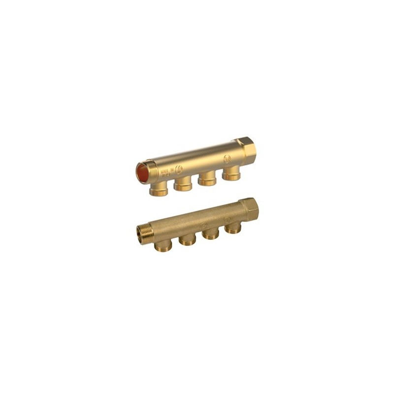 Collettore componibile Semplice in ottone 34 x 12 2 (adatt. Ø 16 mm) Giacomini R580CY062