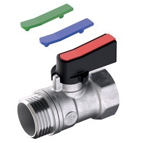 Valvola a sfera mini 38 Maschio Femmina con maniglia Giacomini R694X002