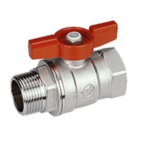 Valvola a sfera Femmina Maschio 38 maniglia a farfalla Giacomini R254X002