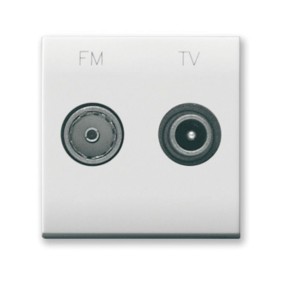 Presa Tv Sat diretta a 2 uscite ingombro 2 moduli Ave DOMUS 441096/2PU