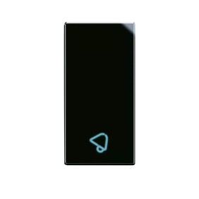 Tasto intercambiabile simbolo SUONERIA illuminabile 1 modulo ave life 442TSP