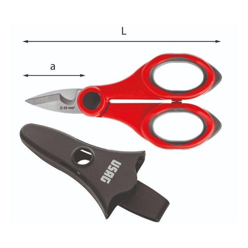 Forbice per elettricisti 150mm lame in acciaio inox  USAG U02070008