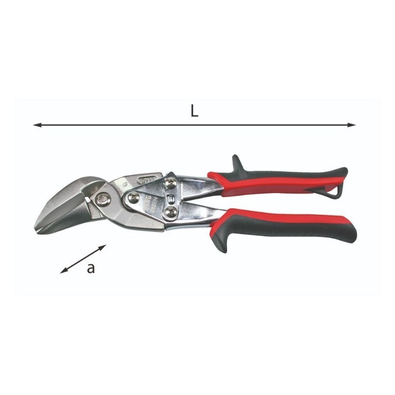 Cesoia a doppia leva per lamiere con impugnatura ergonomica USAG U02030005