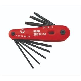Serie di 8 chiavi maschio per viti con impronta Torx USAG U02800194