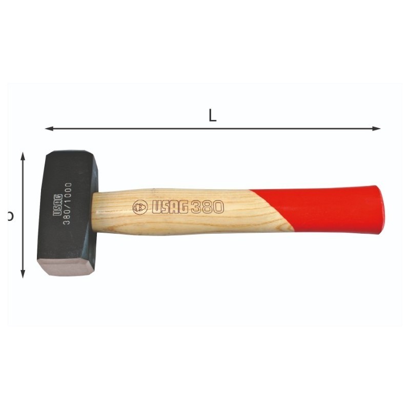 Mazzetta con manico in frassino con testa da 1500gr  USAG U03800004